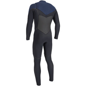 2024 O'Neill Mens Psycho Tech 4/3mm+ Chest Zip Wetsuit 5505 - Black / Navy